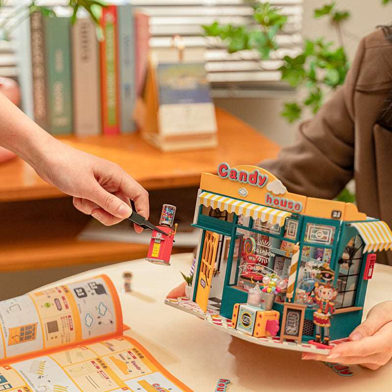 Rainbow Candy House DIY Miniature House