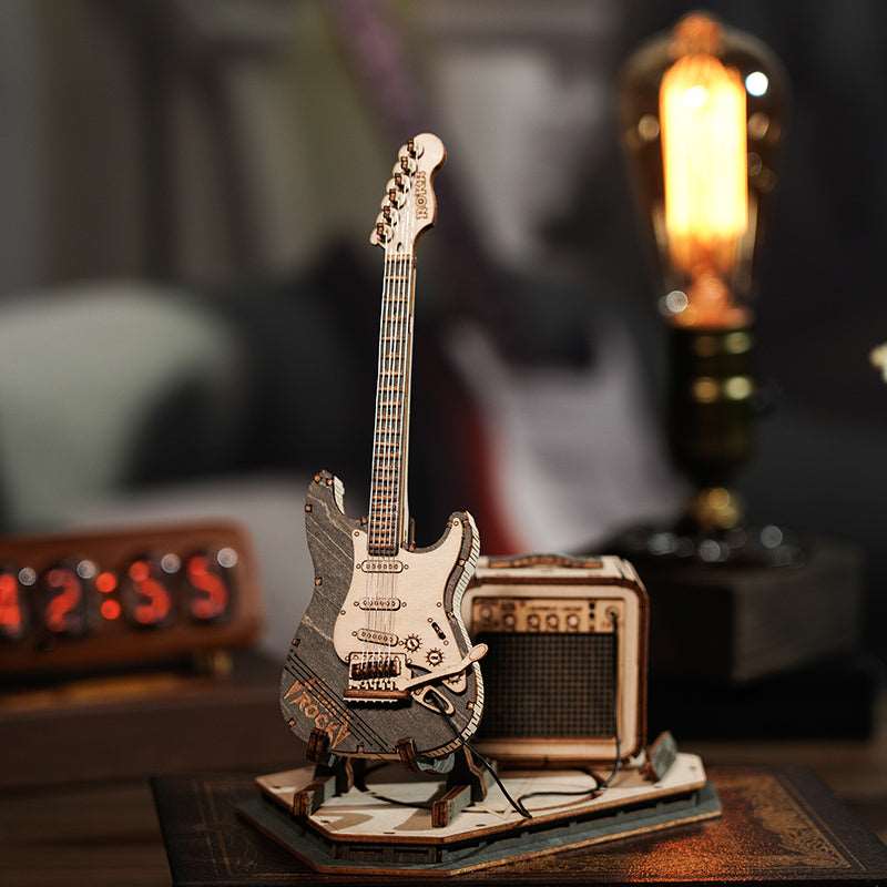 Electric Guitar Model 3D Wooden Puzzle