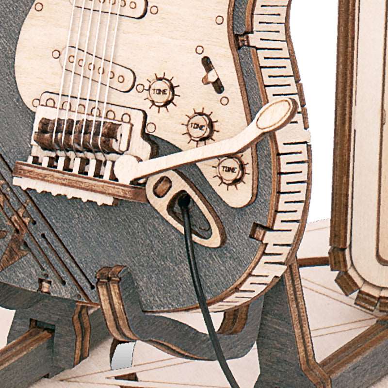 Electric Guitar Model 3D Wooden Puzzle