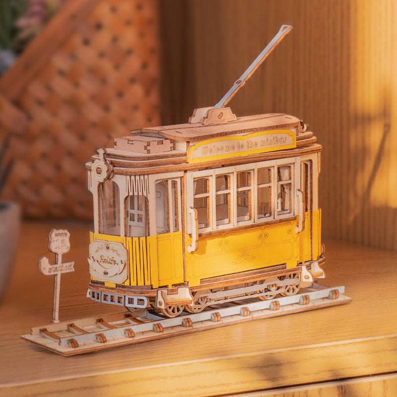 Tramcar 3D Wooden Puzzle Rolife TG505