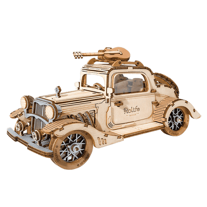 Vintage Car 3D Wooden Puzzle Rolife TG504