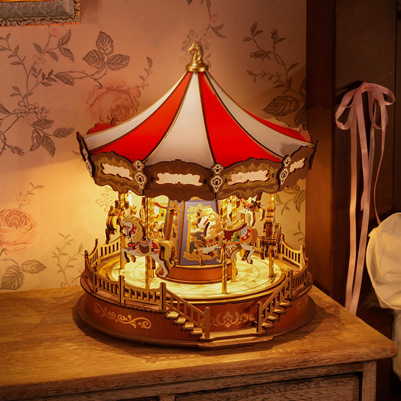 ROKR Classic Carousel Music Box AMC01