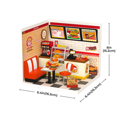 Rolife Yum Yum Burgers DIY Plastic Miniature House DW010