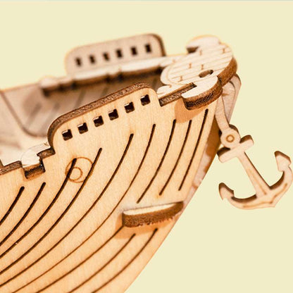 Fishing Ship Model 3D Wooden Puzzle