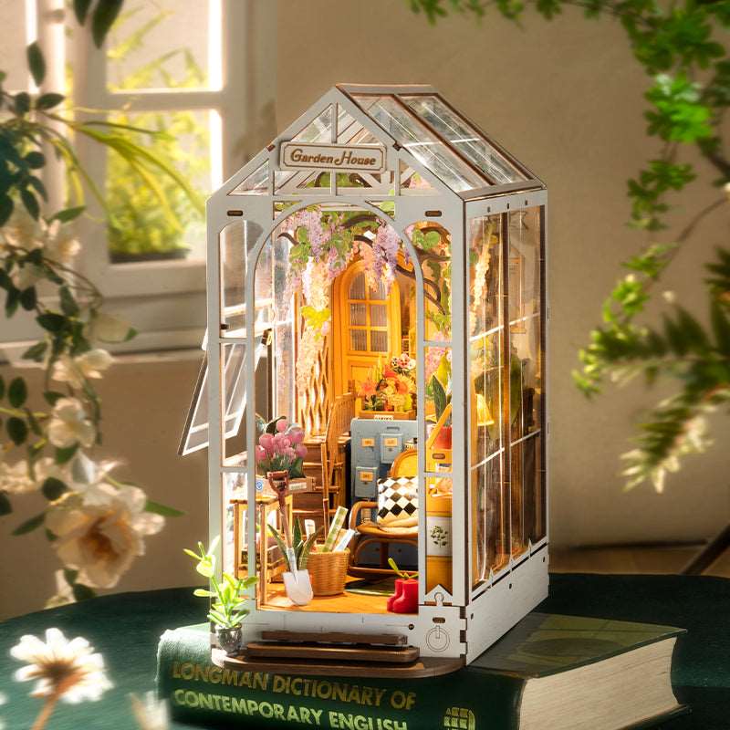 Holiday Garden House DIY Book Nook Kit