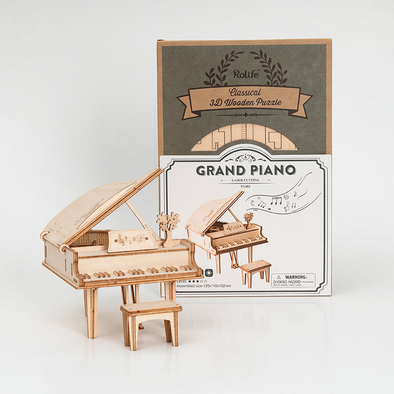 Grand Piano 3D Wooden Puzzle