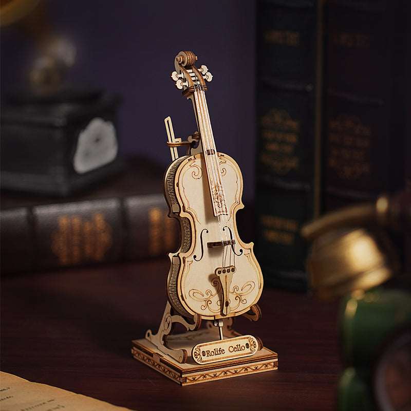 Cello 3D Wooden Puzzle Rolife