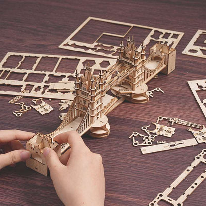 Tower Bridge with Lights 3D Wooden Puzzle