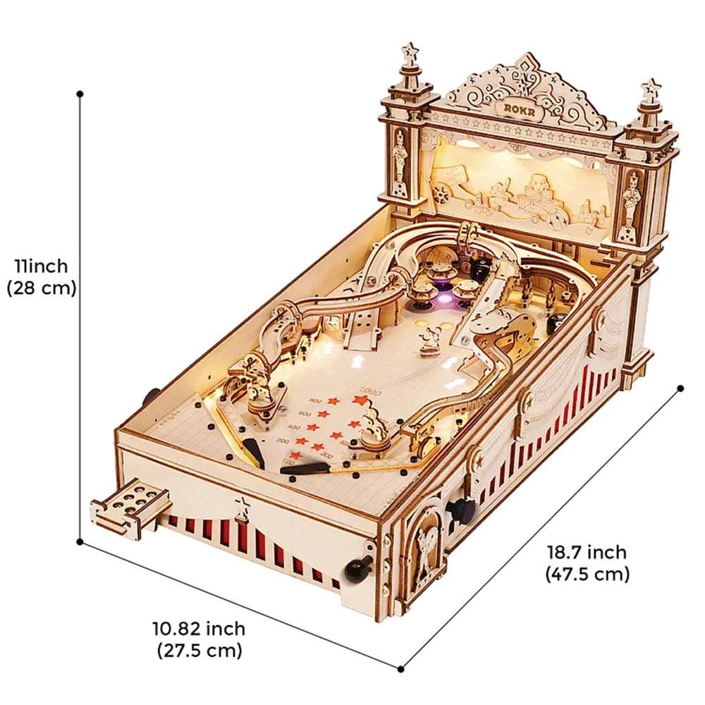 3D Pinball Machine 3D Wooden Puzzle