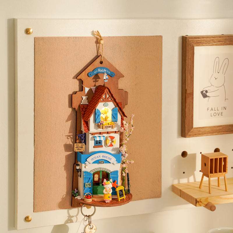 DIY Wall Hanging Miniature House Kit