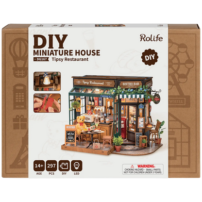 ROLIFE Tipsy Restaurant DIY Miniature Kit DG167