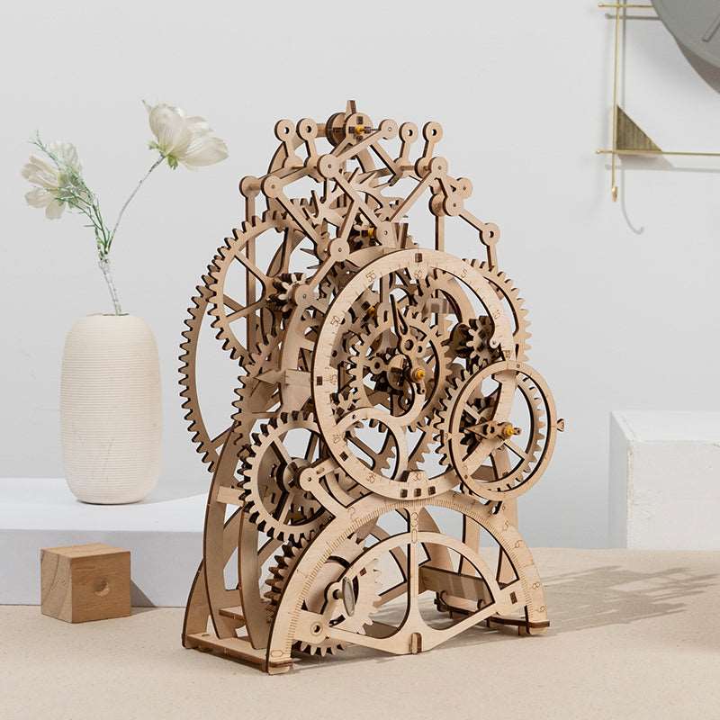 Pendulum Clock Mechanical Gears 3D Wooden Puzzle