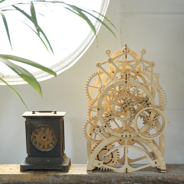 Pendulum Clock Mechanical Gears 3D Wooden Puzzle