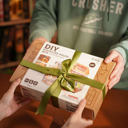 Corner Bookstore DIY Miniature House Kit