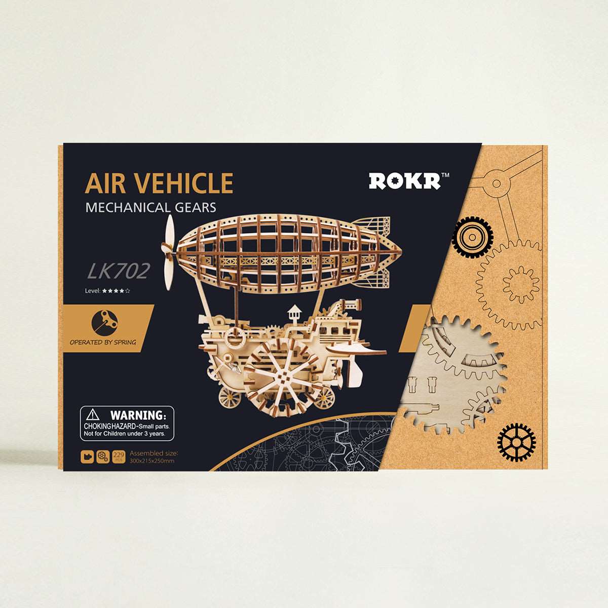 Air Vehicle Mechanical Airship 3D Wooden Puzzle