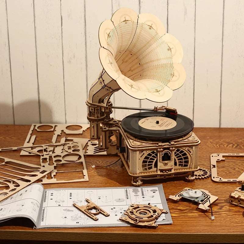 Classic Gramophone 3D Wooden Puzzle