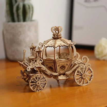 Rolife Pumpkin Carriage 3D Wooden Puzzle Rolife TG302