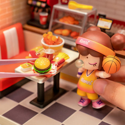 Rolife Yum Yum Burgers DIY Plastic Miniature House DW010