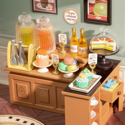 Rolife Sweet Sips Tea DIY Plastic Miniature House DW011