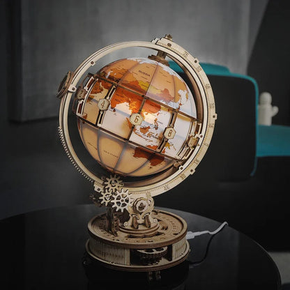 Luminous Globe 3D Wooden Puzzle