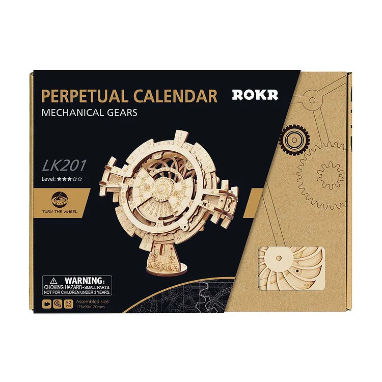 Perpetual Calendar 3D Wooden Puzzle