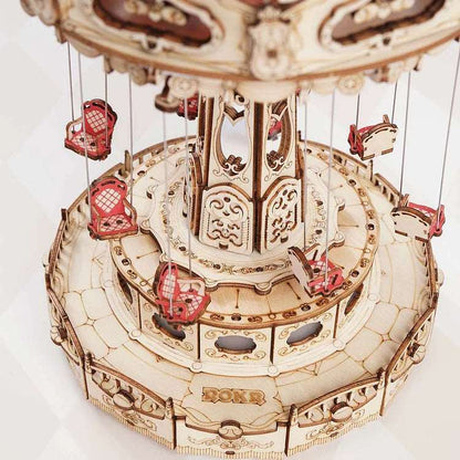 Swing Ride DIY Music Box 3D Wooden Puzzle