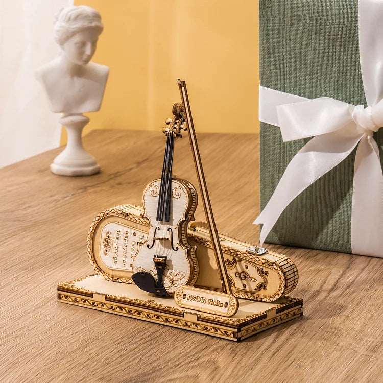 Violin Capriccio Model 3D Wooden Puzzle ROKR TG604K