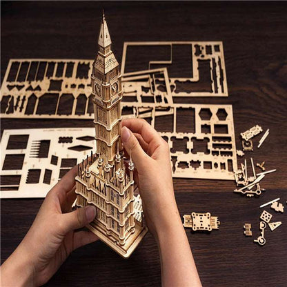 Big Ben With Lights TG507 Architecture 3D Wooden Puzzle