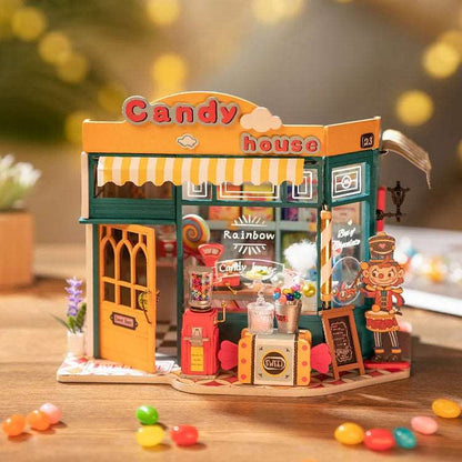 Rainbow Candy House DIY Miniature House Rolife DG158