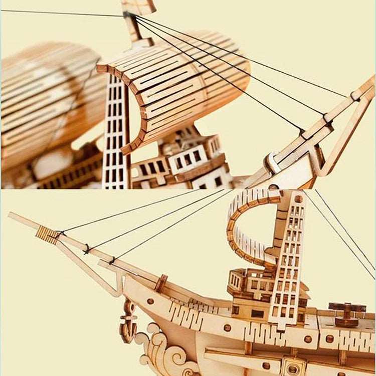 Sailling Ship Model 3D Wooden Puzzle