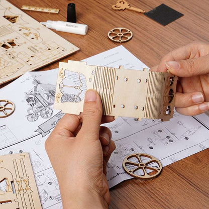 Classic Carriage 3D Wooden Puzzle