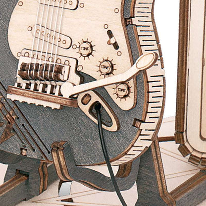 Electric Guitar Model 3D Wooden Puzzle