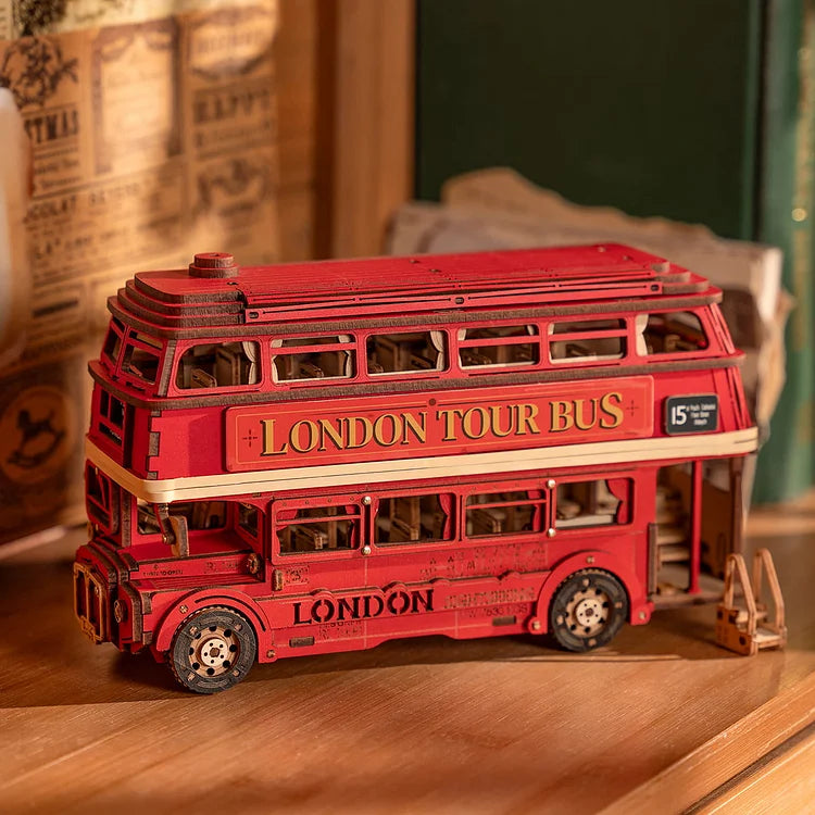 London Tour Bus 3D Wooden Puzzle