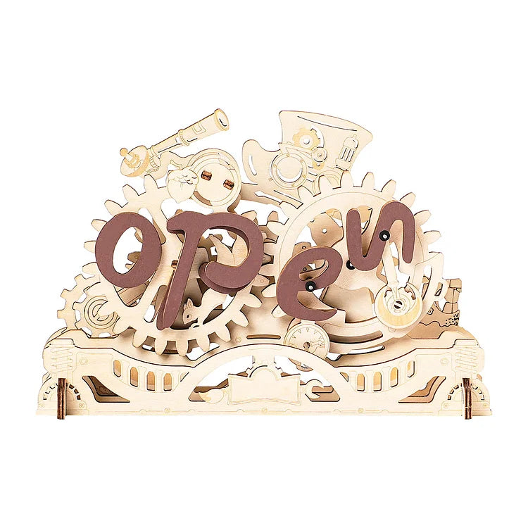 Open Closed Sign 3D Wooden Puzzle