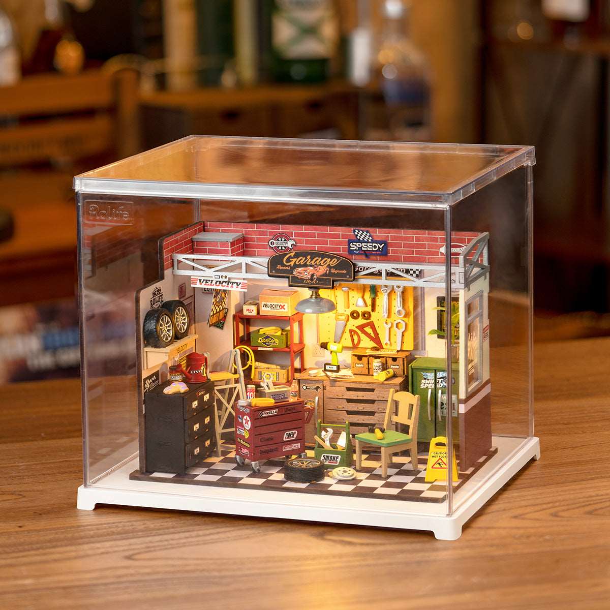 Garage Workshop DIY Miniature House Kit